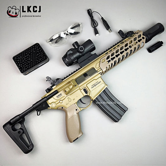 Exquisite Engraving MCX Gel Blaster High Rate of Fire Smooth Shooting With 7 Colors of Lighted Silencer