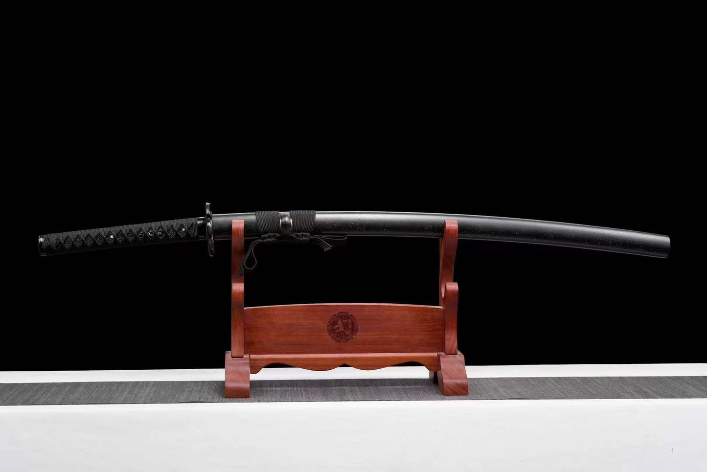 Handcrafted Japanese Samurai Sword T10 Black Python