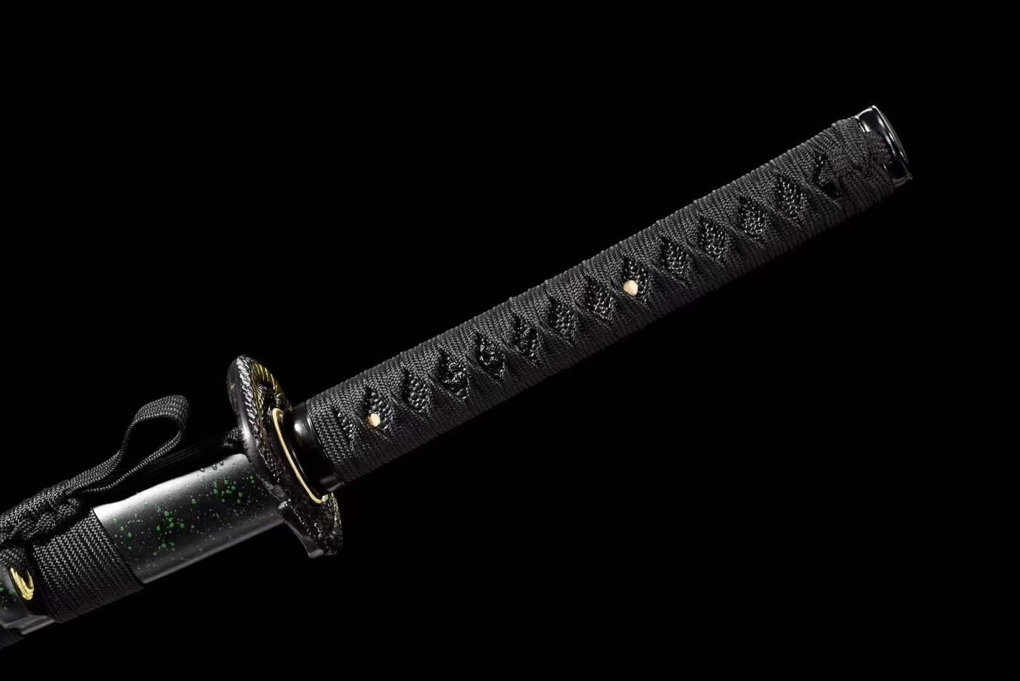 Handcrafted Japanese Samurai Sword T10 Black Python