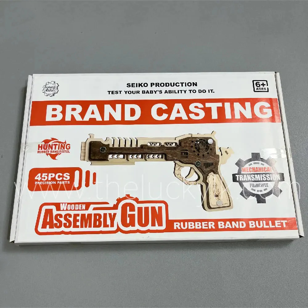 Space Sci-Fi Pistol - Wooden DIY Toy