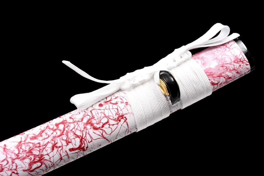 Hand Forged Japanese Samurai Katana Yingluo Damascus Steel Full Tang