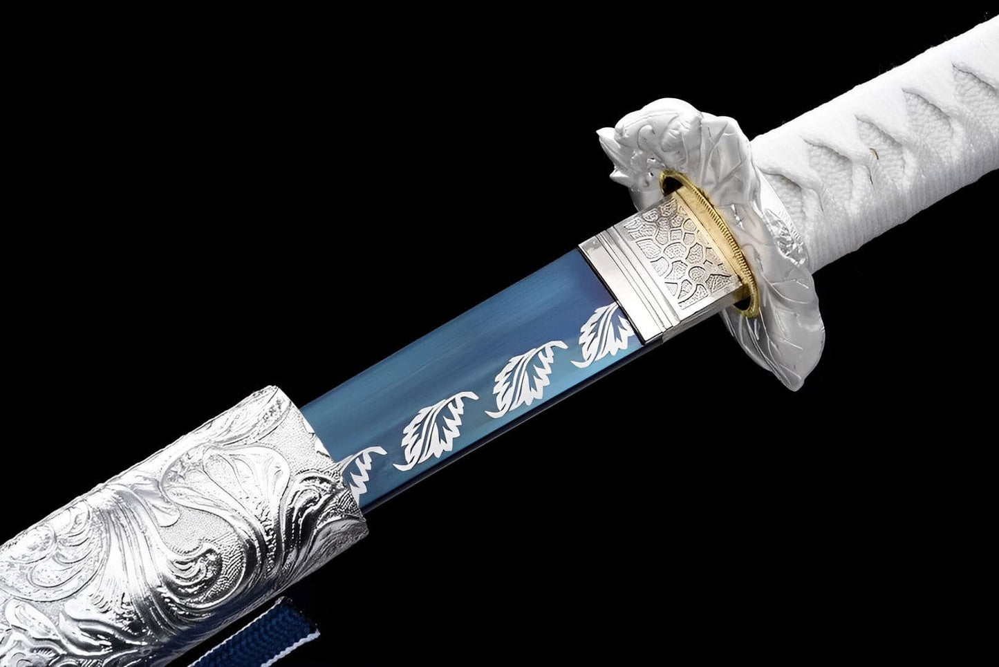 Handcrafted Japanese Samurai Sword Fuyu Katana Spring Steel Winter