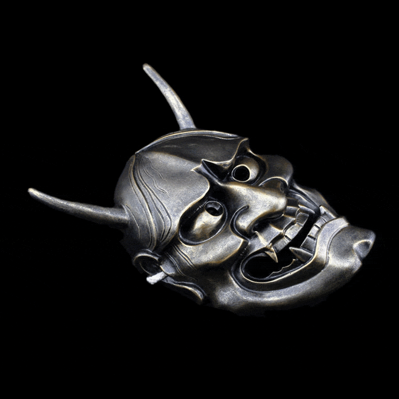 Hand-Made Japanese Hannya Resin Oni Mask