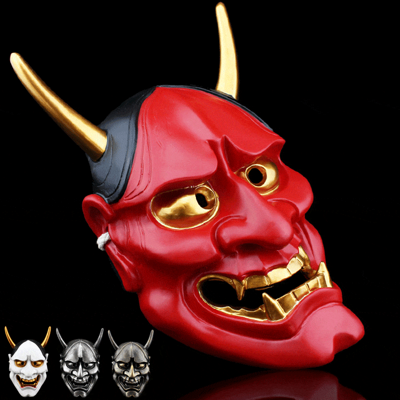 Hand-Made Japanese Hannya Resin Oni Mask