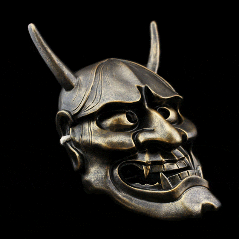 Hand-Made Japanese Hannya Resin Oni Mask