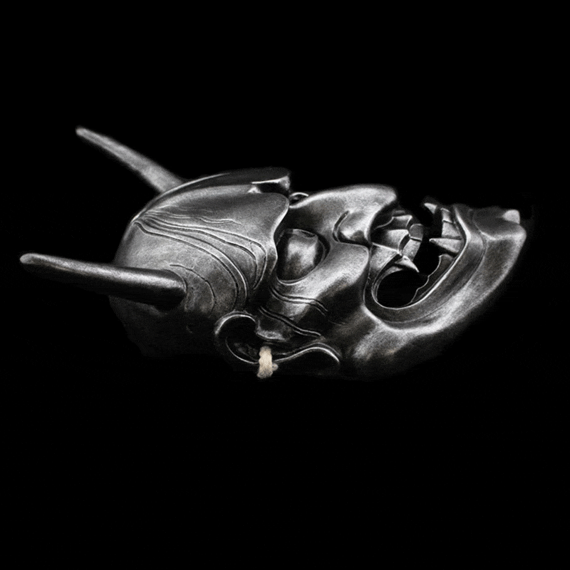 Hand-Made Japanese Hannya Resin Oni Mask
