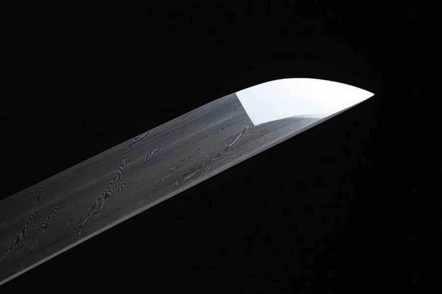 Handmade Japanese Wakizashi Black Moon Damascus Steel