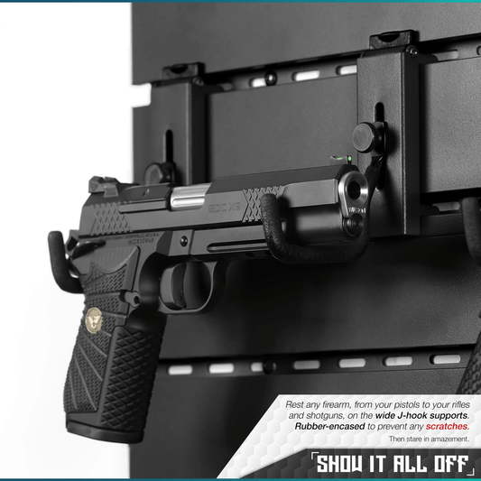 Wall Rack System - Adjustable J-Hooks (2 Pack, 2 Sizes)