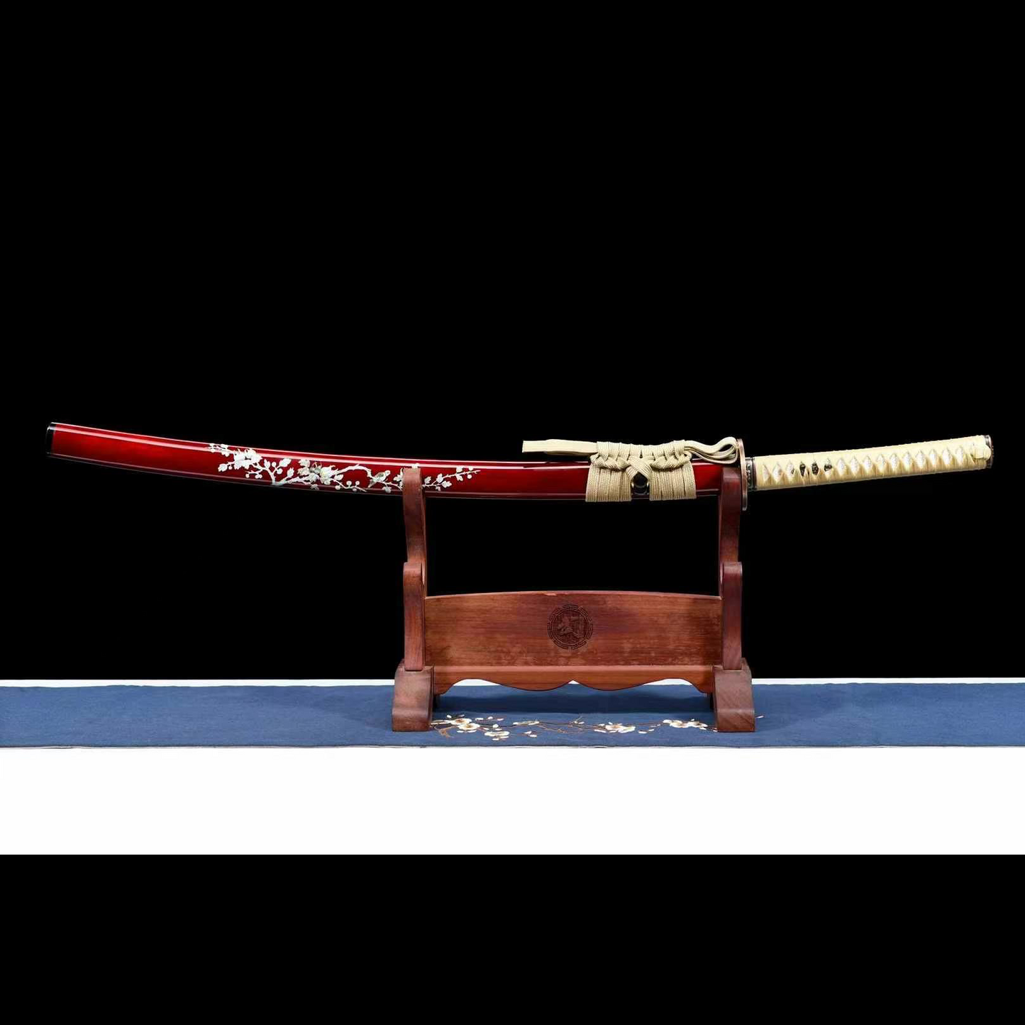 Handcrafted Japanese Samurai Sword Spring Steel Magpie Dance