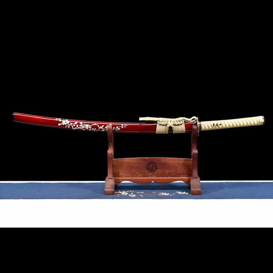 Handcrafted Japanese Samurai Sword Spring Steel Magpie Dance