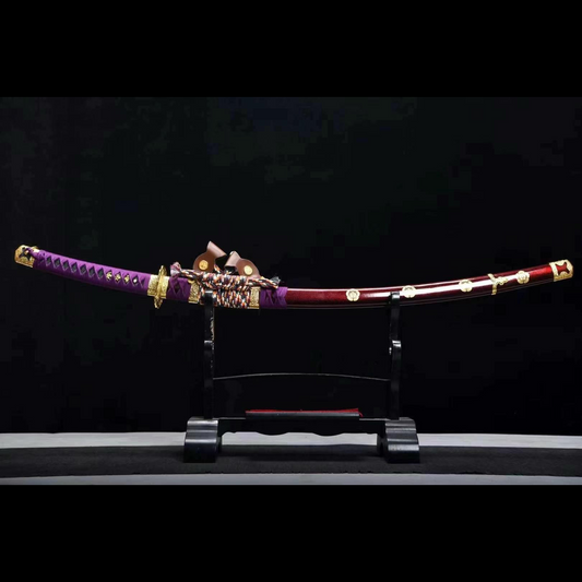Handcrafted Japanese Samurai Sword Manganese Steel Oda Nobunaga