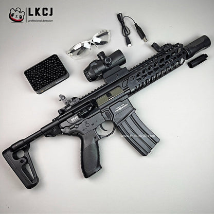 Exquisite Engraving MCX Gel Blaster High Rate of Fire  Smooth Shooting With 7 Colors of Lighted Silencer