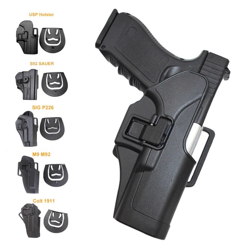 TACTICAL HOLSTER LEVEL RETENTION AUTO LOCK DUTY PISTOL GUN HOLSTER