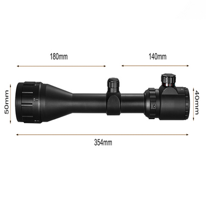 4-16X40 Riflescope Optical Sight Gold Red Green llluminate Crosshair Hunting Air Rifle Sniper Scope