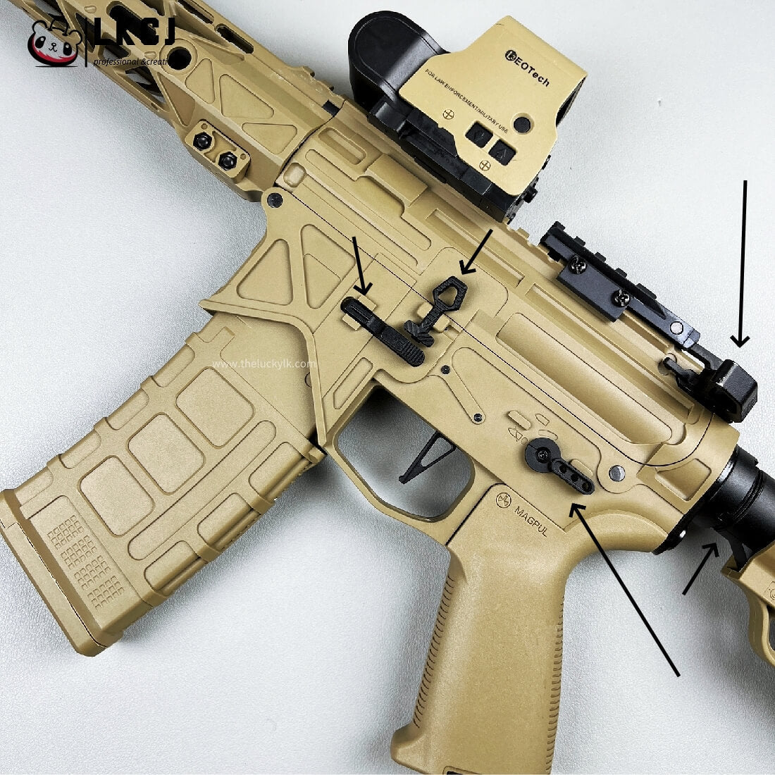 BD556 Gel Blaster With Forward And Backward Movable Bolt