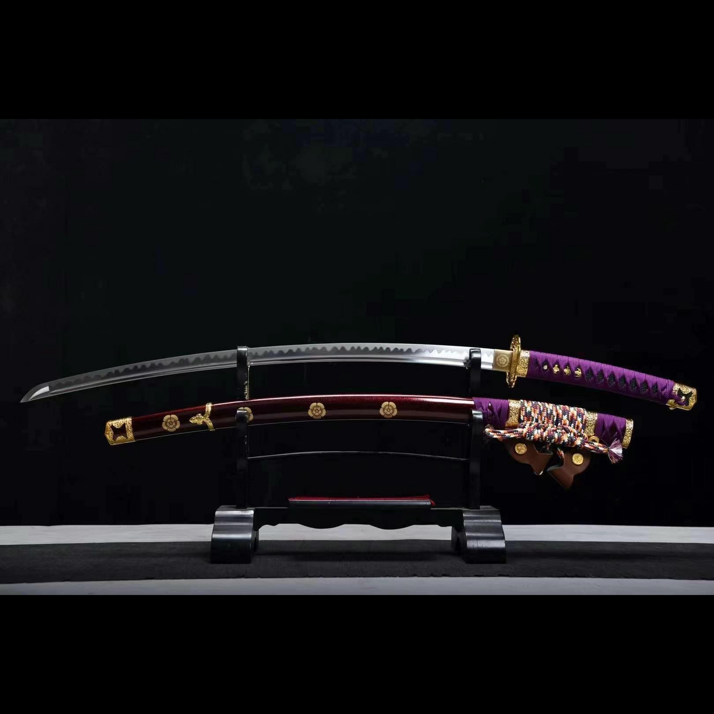 Handcrafted Japanese Samurai Sword Manganese Steel Oda Nobunaga