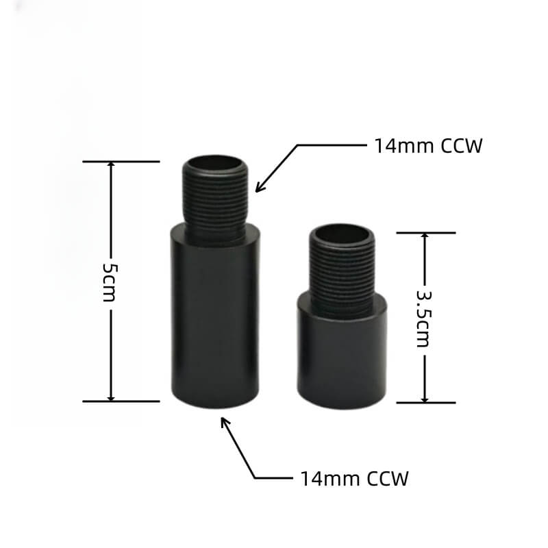 14mm CCW CNC Metal Extension Tube