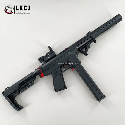 Gold/Sliver TEC9 Gel Blaster With 7 Colors of Lighted Silencer