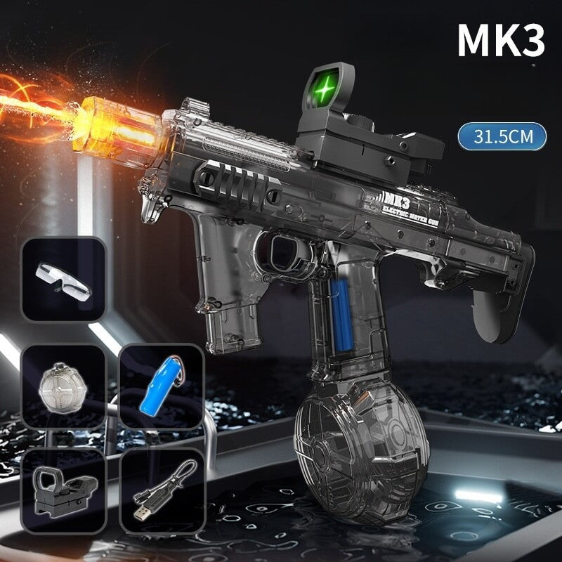 Electric Blowback MK3 Water Gun With Light Tracer