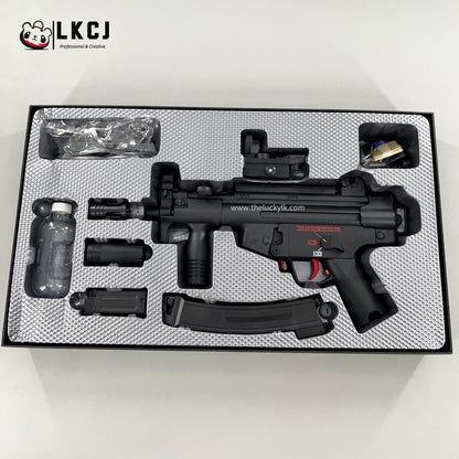 Exquisite Engraving MP5K Gel Blaster High Rate of Fire  Smooth Shooting With 7 Colors of Lighted Silencer