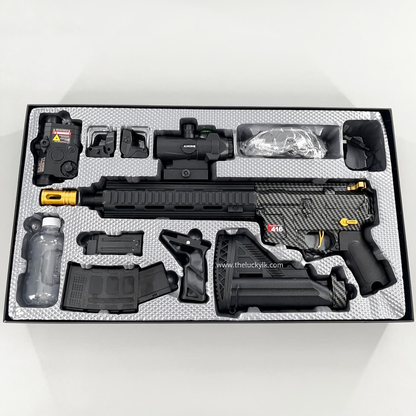 Carbon Fiber Gold Embellished M416 Gel Blaster