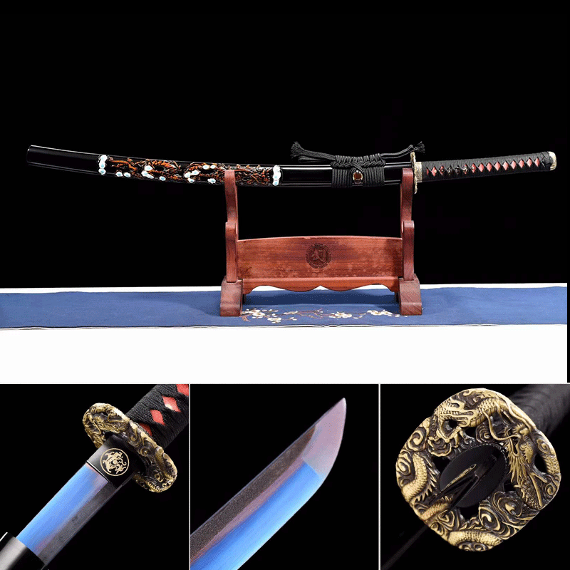 Handcrafted Japanese Samurai Sword Manganese Steel Akashic pupil