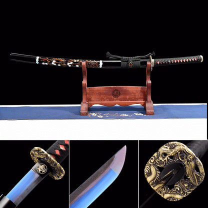 Handcrafted Japanese Samurai Sword Manganese Steel Akashic pupil