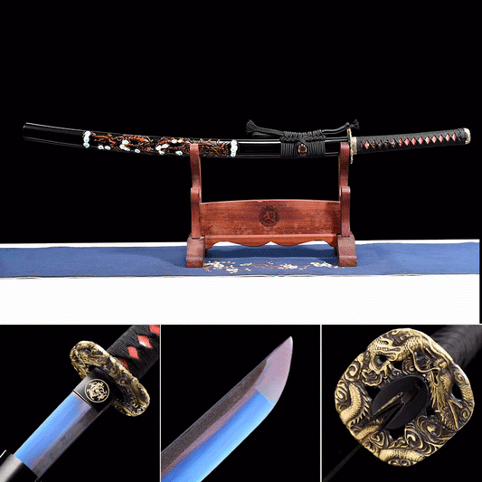 Handcrafted Japanese Samurai Sword Manganese Steel Akashic pupil