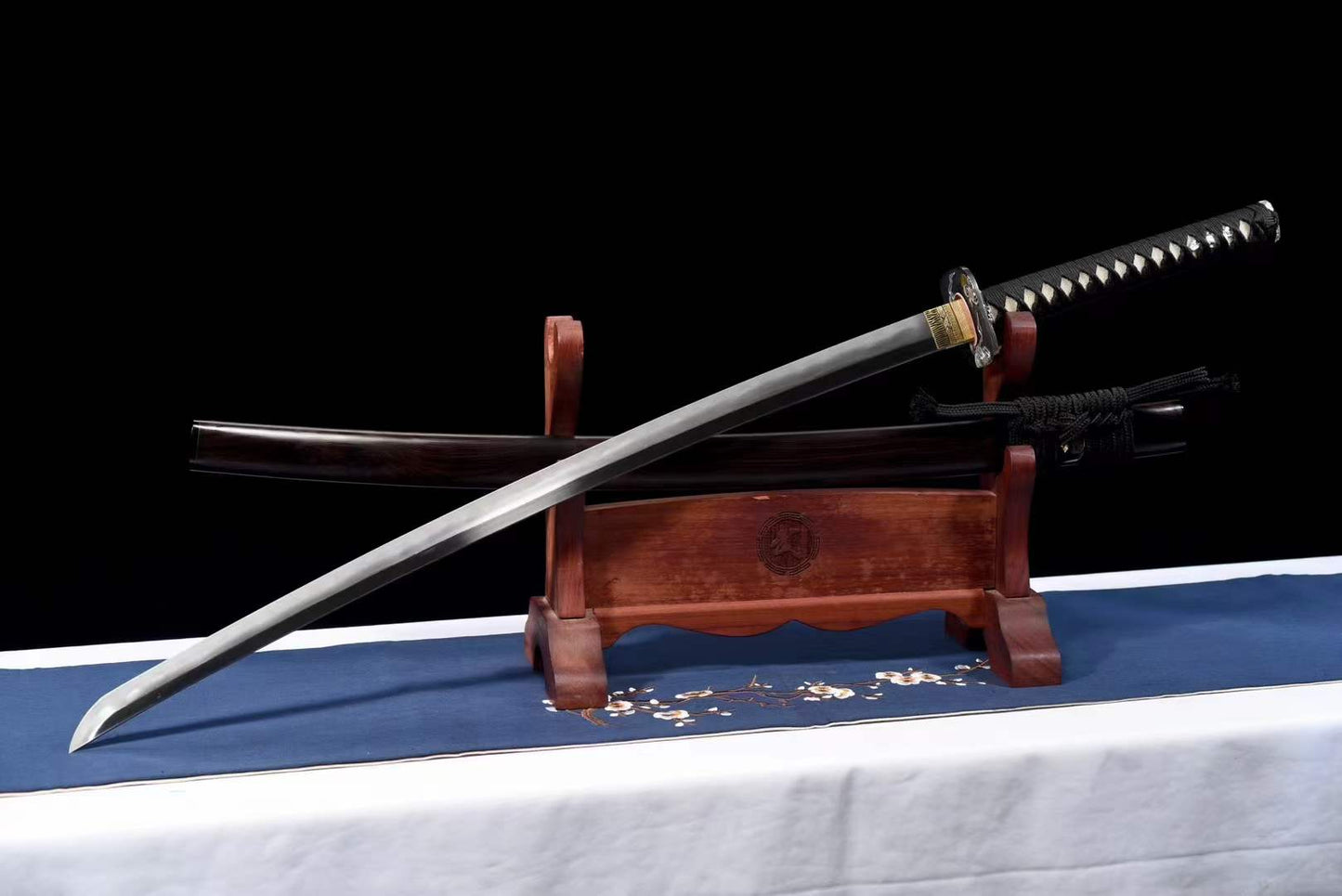 Handcrafted Japanese Samurai Sword Manganese Steel Akashic pupil