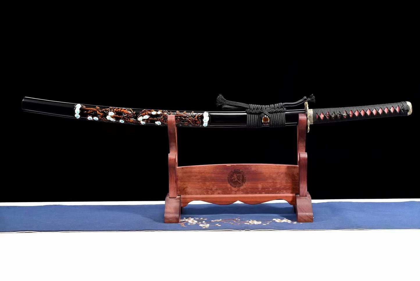 Handcrafted Japanese Samurai Sword Manganese Steel Akashic pupil