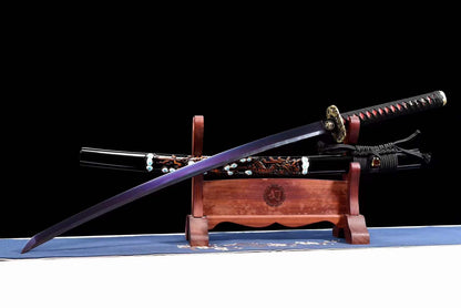 Handcrafted Japanese Samurai Sword Manganese Steel Akashic pupil