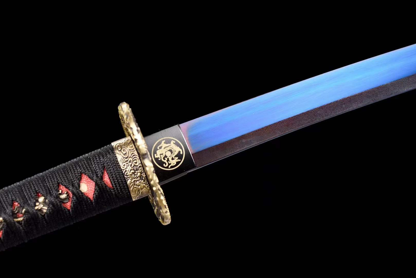 Handcrafted Japanese Samurai Sword Manganese Steel Akashic pupil