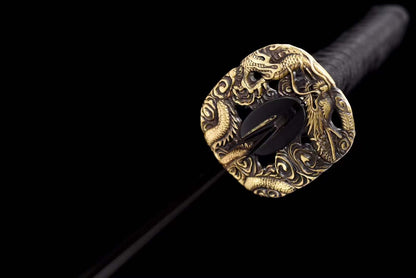 Handcrafted Japanese Samurai Sword Manganese Steel Akashic pupil
