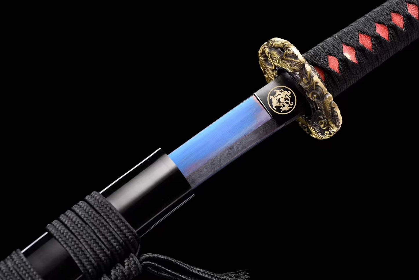 Handcrafted Japanese Samurai Sword Manganese Steel Akashic pupil