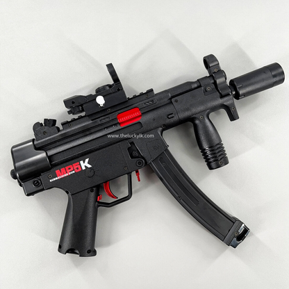 Exquisite Engraving MP5K Gel Blaster High Rate of Fire  Smooth Shooting With 7 Colors of Lighted Silencer