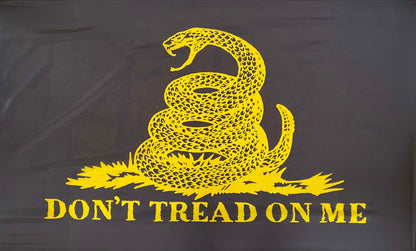Black Don't Tread On Me Flag - 3' x 5'