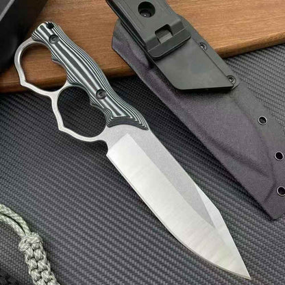 Double Heart Loop Fixed Blade Knife