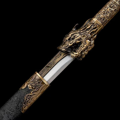 Handmade Ao Long Chinese Sword With High Manganese Steel