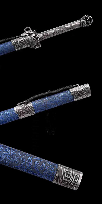 Handmade Chinese Sword With Thunder Tiger Tang Heng