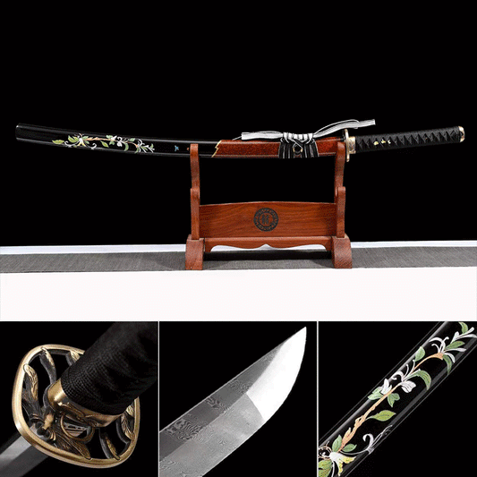 Handcrafted Japanese Samurai Sword Pattern Steel Gohun Soul