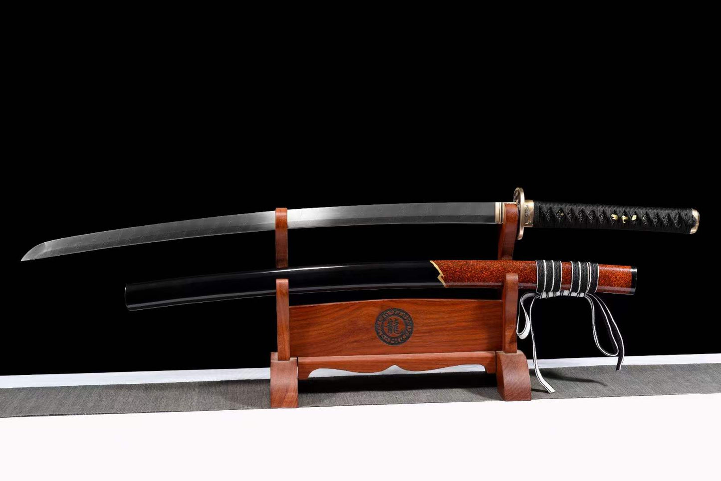 Handcrafted Japanese Samurai Sword Pattern Steel Gohun Soul