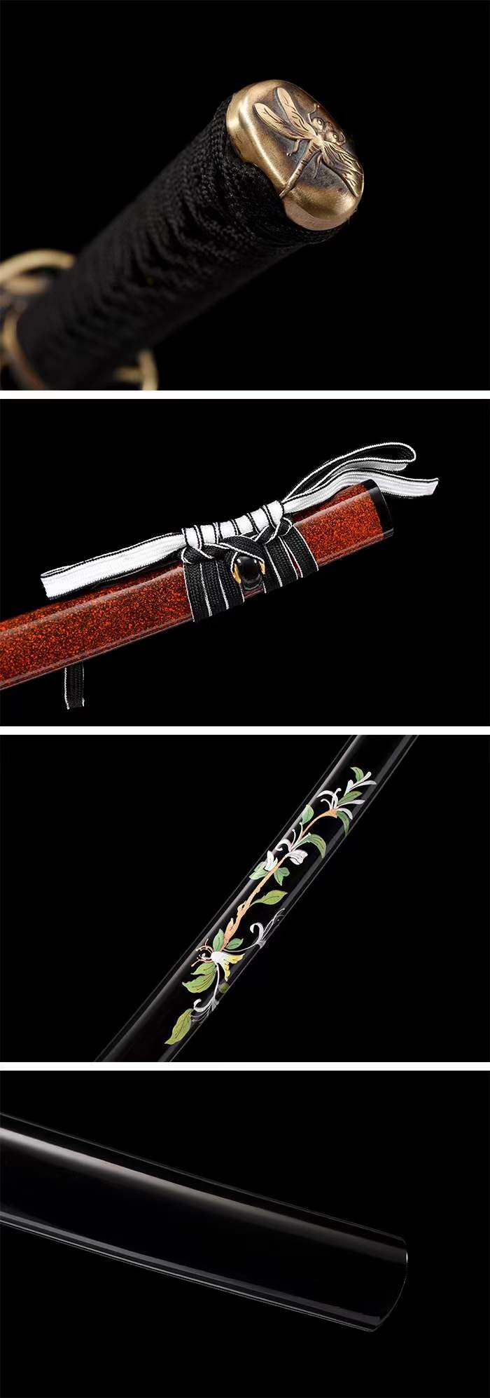 Handcrafted Japanese Samurai Sword Pattern Steel Gohun Soul