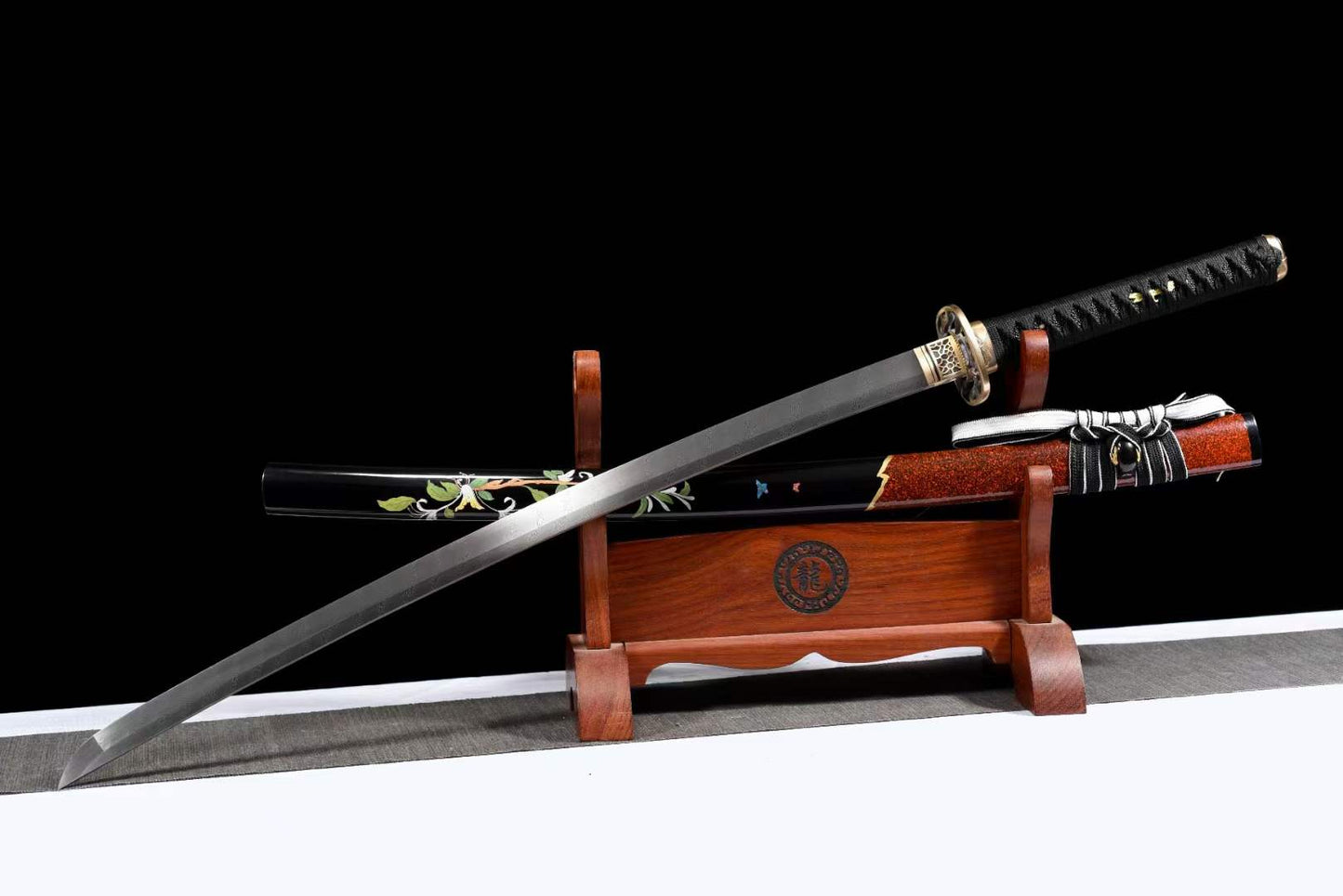 Handcrafted Japanese Samurai Sword Pattern Steel Gohun Soul