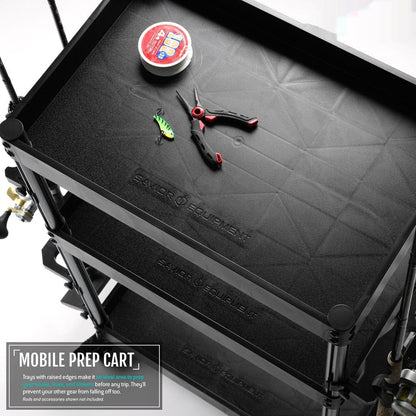 Mobile Tackle Station - Cart w/ 16 Slot Fishing Rod Holder