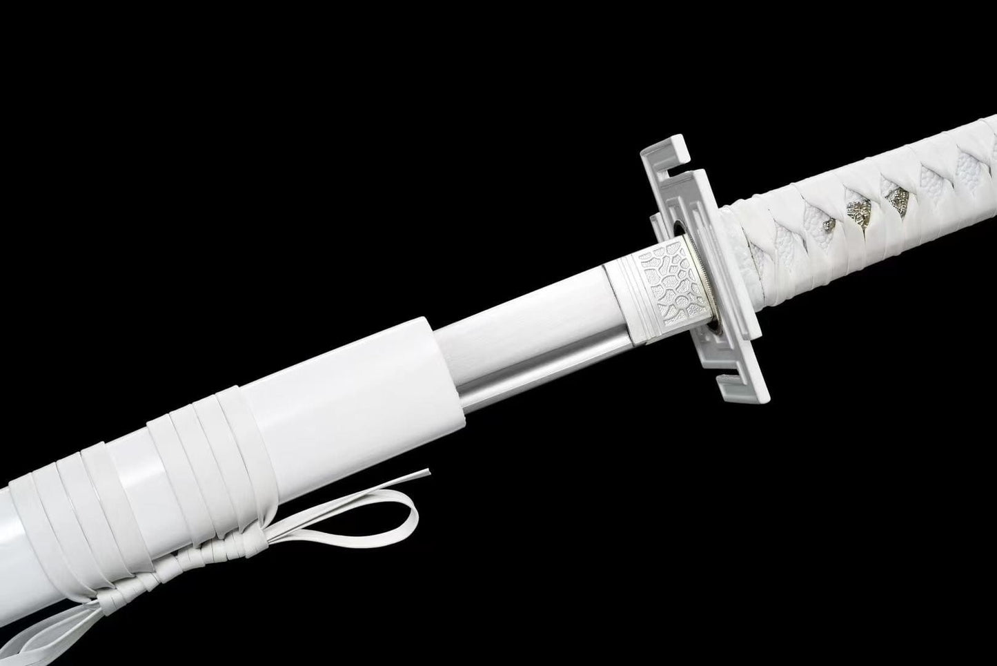 Hand Forged Anime Bleach Ichigo Bankai Sword Tensa Zangetsu Hand Polished  Spring Steel