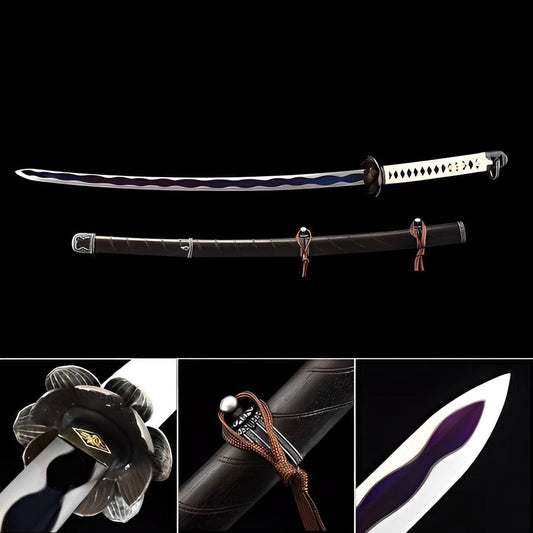 Hand Forged Anime Katana Manganese Steel Undead Cut（Open Door）