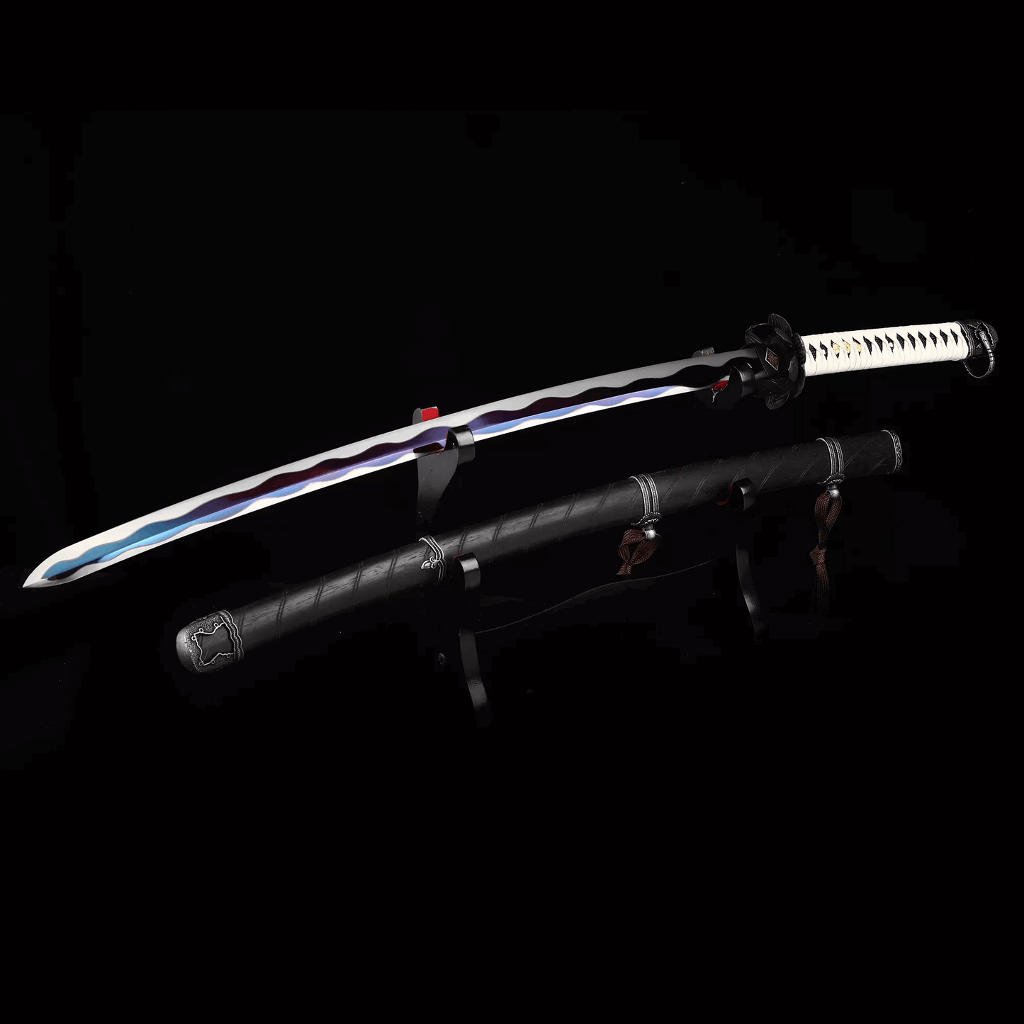 Hand Forged Anime Katana Manganese Steel Undead Cut（Open Door）