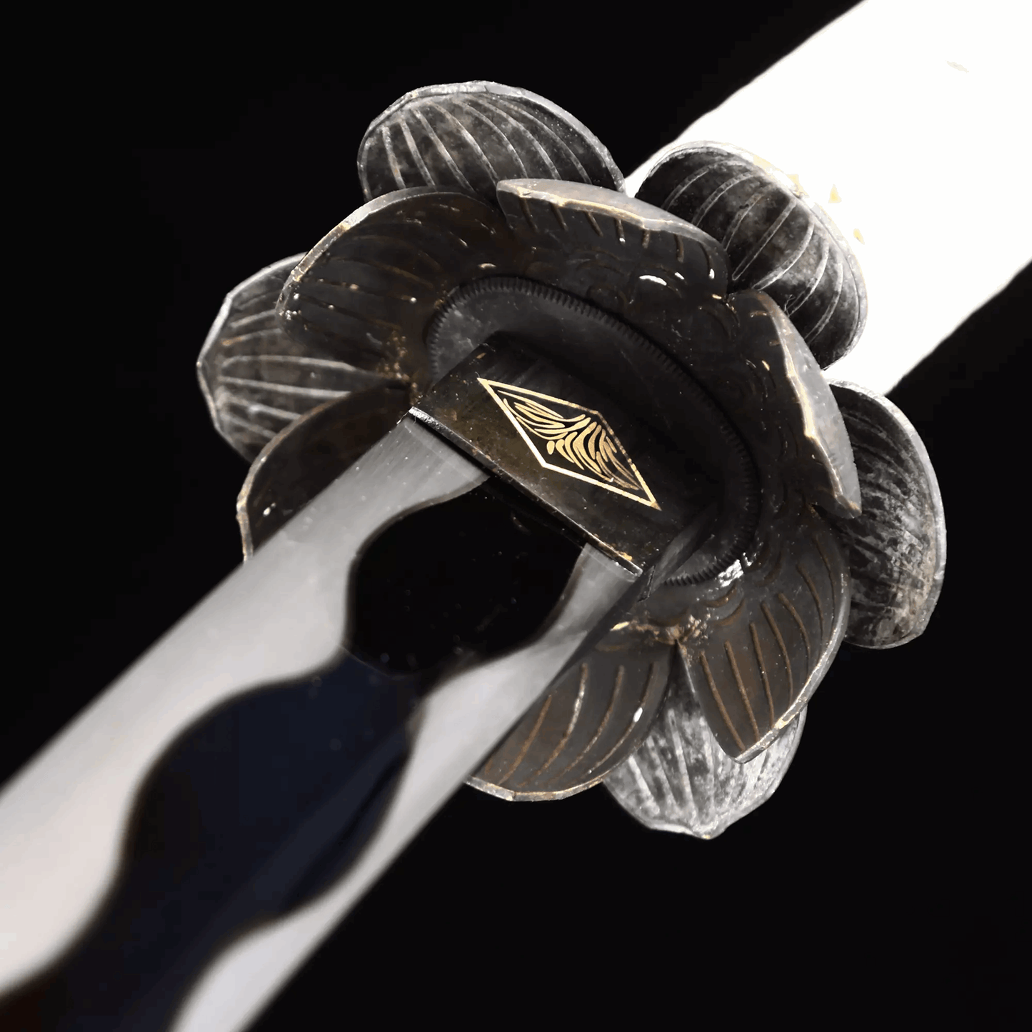 Hand Forged Anime Katana Manganese Steel Undead Cut（Open Door）