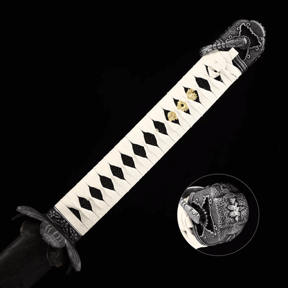Hand Forged Anime Katana Manganese Steel Undead Cut（Open Door）