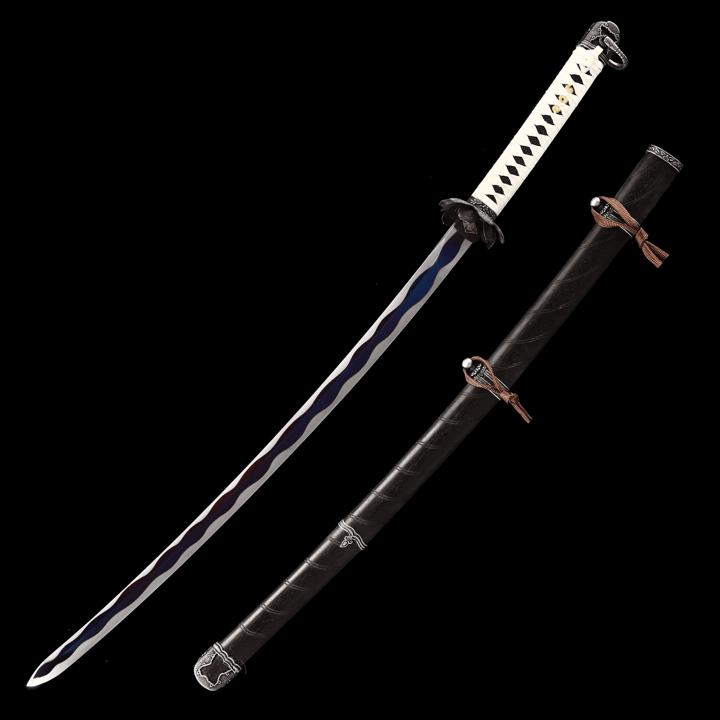 Hand Forged Anime Katana Manganese Steel Undead Cut（Open Door）